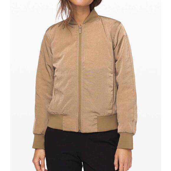 Lululemon Womens Primaloft Athletic Jacket Reversible Non-Stop Bomber Versatile - Picture 1 of 16